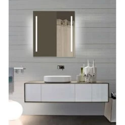 20" W X 26" H Rectangular Frameless Wall Mounted Mirror With LED Lighting -Bathroom Sales Store miseno mm2026ledr alternate view 7 90