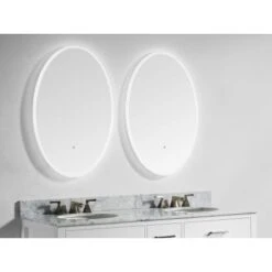 24" W X 36" H Oval Frameless Wall Mounted Mirror With LED Lighting And IR Sensor -Bathroom Sales Store miseno mm2436led alternate view 5 128