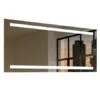 50" W X 36" H Rectangular Frameless Wall Mounted Mirror With LED Lighting And Digital Clock 2 50" W X 36" H Rectangular Frameless Wall Mounted Mirror With LED Lighting And Digital Clock -Bathroom Sales Store miseno mm5036ledr