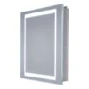 20" W X 26" H Frameless Recess Mounted Single Door Medicince Cabinet With LED Lighting And Left-Hinge Door Swing -Bathroom Sales Store miseno mmcr2026led l 5