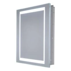 20" W X 26" H Frameless Recess Mounted Single Door Medicince Cabinet With LED Lighting And Left-Hinge Door Swing