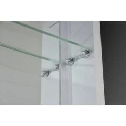 20" W X 26" H Frameless Recess Mounted Single Door Medicince Cabinet With LED Lighting And Left-Hinge Door Swing -Bathroom Sales Store miseno mmcr2026led l shelf mounting 21