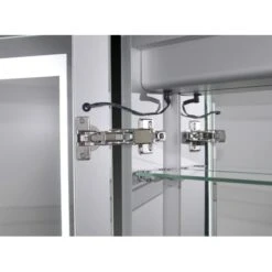 20" W X 26" H Frameless Recess Mounted Single Door Medicince Cabinet With LED Lighting And Right-Hinge Door Swing -Bathroom Sales Store miseno mmcr2026led r hinge design 23