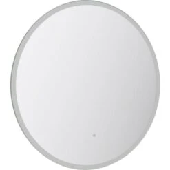 36" W X 36" H Circular Frameless Wall Mounted Mirror With Color Temperature Adjustable LED Lighting And Anti-fog Feature