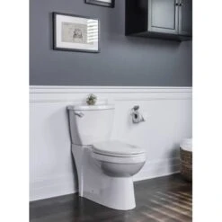 Bella Two-Piece High Efficiency Toilet With Elongated Chair Height Skirted Bowl - Includes Soft Close Seat And Wax Ring Kit -Bathroom Sales Store miseno mno490c application shot 22