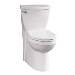 Bella Two-Piece High Efficiency Toilet With Elongated Chair Height Skirted Bowl - Includes Soft Close Seat And Wax Ring Kit -Bathroom Sales Store miseno mno490c wb r1