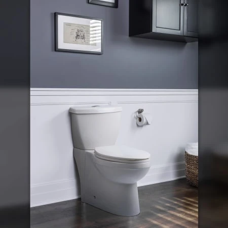 Bella Dual Flush (1.1/1.6 GPF) Two-Piece High Efficiency Toilet With Elongated Chair Height Bowl - Includes Soft Close Seat 4 Bella Dual Flush (1.1/1.6 GPF) Two-Piece High Efficiency Toilet With Elongated Chair Height Bowl - Includes Soft Close Seat - Image 2