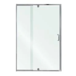 Purify 69" High X 48" Wide Semi-Framed Pivot Shower Door With Clear Glass And H2OFF™ Technology -Bathroom Sales Store miseno msdc4869 chrome