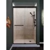 Azul 72" High X 48" Wide Semi-Framed Sliding Shower Door With Clear Glass And H2OFF™ Technology