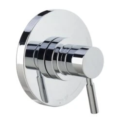 Mia Tub And Shower Trim Package With Single Function Rain Shower Head - Eco Friendly -Bathroom Sales Store miseno mts 550425e r valve trim in polished chrome angled view 10