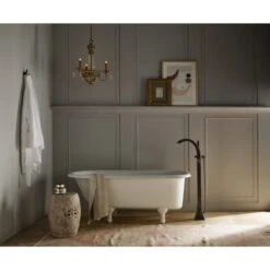 Moen Voss Floor Mounted Tub Filler With Riser And Built-In Diverter - Includes Hand Shower -Bathroom Sales Store moen 695 alternate view 11