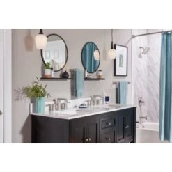 Moen Genta 1.2 GPM Widespread Bathroom Faucet With Pop-Up Drain Assembly And Duralock Technology -Bathroom Sales Store moen 84763 alternate image 115