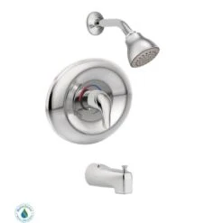 Moen Posi-Temp Pressure Balanced Tub And Shower Trim With 1.75 GPM Shower Head And Tub Spout From The Chateau Collection (Valve Included)