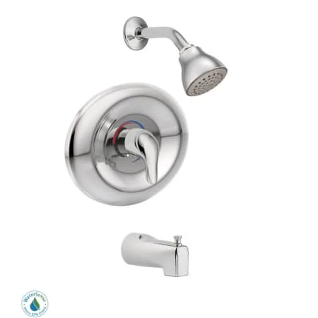 Moen Posi-Temp Pressure Balanced Tub And Shower Trim With 1.75 GPM Shower Head And Tub Spout From The Chateau Collection (Valve Included) 3 Moen Posi-Temp Pressure Balanced Tub And Shower Trim With 1.75 GPM Shower Head And Tub Spout From The Chateau Collection (Valve Included)
