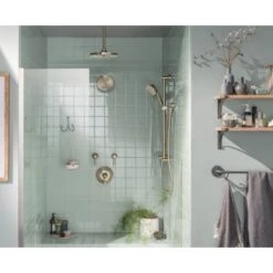 Moen Waterhill 2.5 GPM Single Function Rain Shower Head -Bathroom Sales Store moen s112 alternate image 62