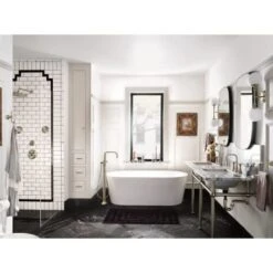 Moen Colinet Floor Mounted Tub Filler With Built-In Diverter - Includes Hand Shower -Bathroom Sales Store moen s44507 alternate view 126