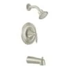 Moen Single Handle Posi-Temp Pressure Balanced Tub And Shower Trim With Eco Performance Shower Head From The Eva Collection (Less Valve)