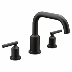 Moen Gibson Widespread Deck Mounted Roman Tub Filler Trim With Two Handles - Less Rough In Valve