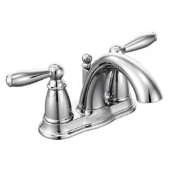 Moen Double Handle Centerset Bathroom Faucet From The Brantford Collection (Valve Included)