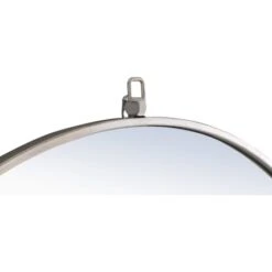 Eternity 24" Diameter Circular Metal Framed Wall Mirror With Decorative Hook -Bathroom Sales Store mr4053s 5