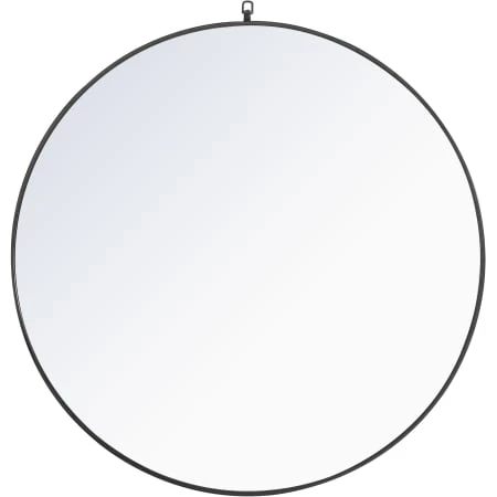 Eternity 48" Diameter Circular Metal Framed Wall Mirror With Decorative Hook 3 Eternity 48" Diameter Circular Metal Framed Wall Mirror With Decorative Hook