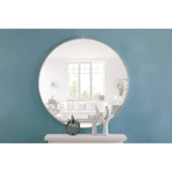 Eternity 48" Diameter Circular Metal Framed Wall Mirror With Decorative Hook 28 Eternity 48" Diameter Circular Metal Framed Wall Mirror With Decorative Hook -Bathroom Sales Store mr4069s 2