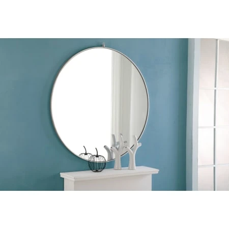 Eternity 48" Diameter Circular Metal Framed Wall Mirror With Decorative Hook 10 Eternity 48" Diameter Circular Metal Framed Wall Mirror With Decorative Hook - Image 8