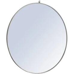 Eternity 48" Diameter Circular Metal Framed Wall Mirror With Decorative Hook 30 Eternity 48" Diameter Circular Metal Framed Wall Mirror With Decorative Hook -Bathroom Sales Store mr4069s 4
