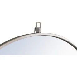 Eternity 48" Diameter Circular Metal Framed Wall Mirror With Decorative Hook 31 Eternity 48" Diameter Circular Metal Framed Wall Mirror With Decorative Hook -Bathroom Sales Store mr4069s 5