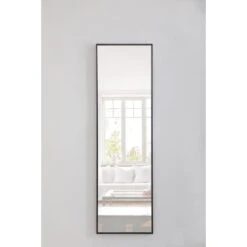 Eternity 60" X 18" Rectangular Metal Framed Wall Mirror -Bathroom Sales Store mr4081bk 1