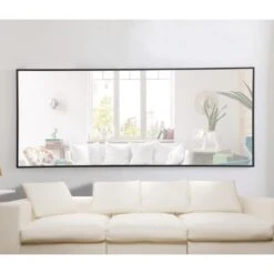 Eternity 72" X 30" Rectangular Metal Framed Wall Mirror -Bathroom Sales Store mr4084bk 5