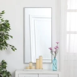 Eternity 18" X 36" Rectangular Beveled Metal Framed Bathroom Mirror 41 Eternity 18" X 36" Rectangular Beveled Metal Framed Bathroom Mirror -Bathroom Sales Store mr41836s.1