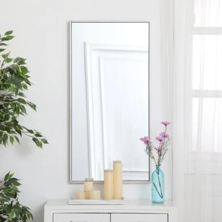 Eternity 18" X 36" Rectangular Beveled Metal Framed Bathroom Mirror 22 Eternity 18" X 36" Rectangular Beveled Metal Framed Bathroom Mirror - Image 20