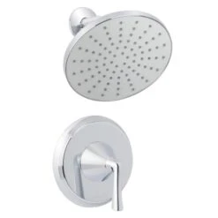 Bella Pressure Balanced Shower Trim With 2.0 GPM Rain Shower Head And Standard Shower Arm