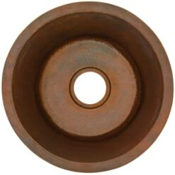 Drop In / Undermount Napoli Round Hand Hammered Copper Prep Sink From The Renovations Collection 6 Drop In / Undermount Napoli Round Hand Hammered Copper Prep Sink From The Renovations Collection -Bathroom Sales Store napoli kpu 1708bc top 11110