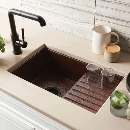 Cantina Pro 24" Undermount Single Basin Copper Bar Sink 4 Cantina Pro 24" Undermount Single Basin Copper Bar Sink - Image 2