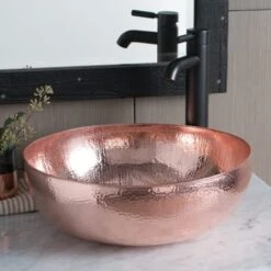 Maestro 16" Circular Copper Vessel Bathroom Sink -Bathroom Sales Store native trails cps63 alternate view 214