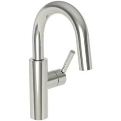 East Linear Pull-Down Spray High-Arc Bar Faucet With Magnetic Docking System