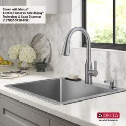 Delta Marca 25" Undermount Single Basin Stainless Steel Kitchen Sink -Bathroom Sales Store nkvqhagk0r6i5fivykr1