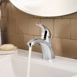 Parisa 1.2 GPM Single Hole Bathroom Faucet - Includes Pop-Up Drain Assembly -Bathroom Sales Store pfister lf 042 pr in use 28