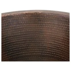 14" Undermount Circular Single Basin Copper Bar Sink With 3.5" Drain Opening -Bathroom Sales Store premier copper products br14db3 alternate image 13