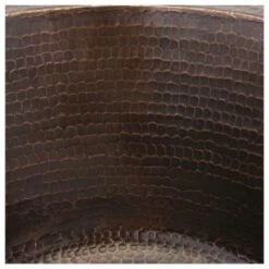 17" Undermount Circular Single Basin Copper Bar Sink -Bathroom Sales Store premier copper products br17db alternate image 42