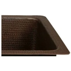28" Undermount Rectangular Single Basin Copper Bar Sink -Bathroom Sales Store premier copper products brec28db alternate image 65