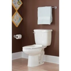 1400 Series 1.28 GPF Two-Piece Round Toilet With Left Hand Trip Lever And 12" Rough In -Bathroom Sales Store proflo pf5112he pf1400t alternative image 43