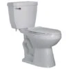1500 Series 1.28 GPF Two-Piece Elongated Toilet With Left Hand Trip Lever And 14" Rough In -Bathroom Sales Store proflo pf6114wh pf1503wh 5265924