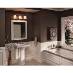 Victorian 3 Light Bathroom Vanity Light With Opal Glass Shades - 25" Wide -Bathroom Sales Store progress lighting p3029 alternate image 715