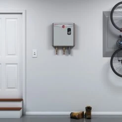 Classic 5.9 GPM 24 Kw Tankless Electric On Demand Whole House Water Heater -Bathroom Sales Store rheem rtex 24 4