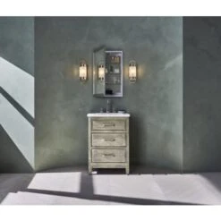 Main Line 19-1/4" X 39-3/8" Framed Single Door Medicine Cabinet With Soft Close Hinges -Bathroom Sales Store robern d2c2040d4mesc alternate image 107