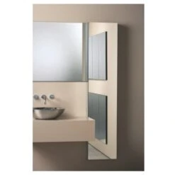 M Series 16" X 70" X 6" Flat Beveled Single Door Medicine Cabinet With Left Hinge And Magnetic Organization