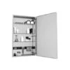 M Series 20" X 40" X 6" Flat Beveled Single Door Medicine Cabinet With Right Hinge And Magnetic Organization